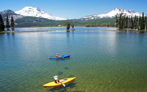 outdoor summer activities like lake kayaking