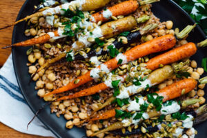 Roasted carrot thanksgiving dishes