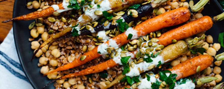 Roasted carrot thanksgiving dishes