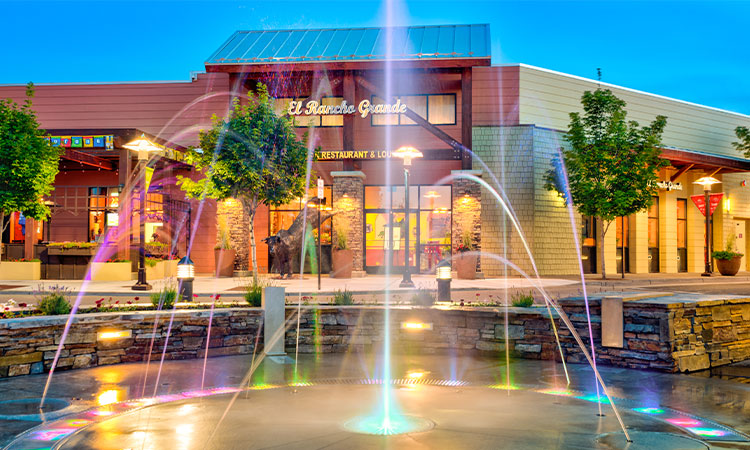 exterior of cascade village shopping center