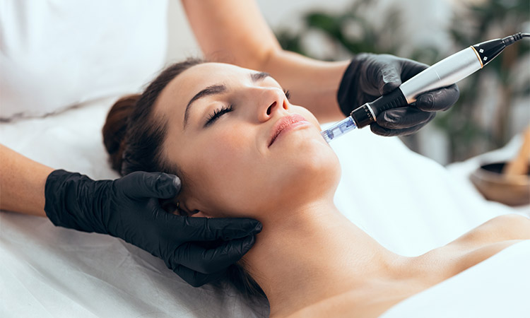 Cascade Medical Spa near me, woman getting aesthetics treatment