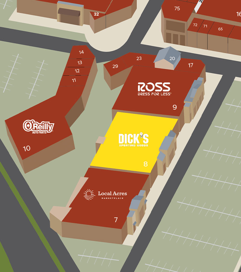 dicks sporting goods map at the cvsc