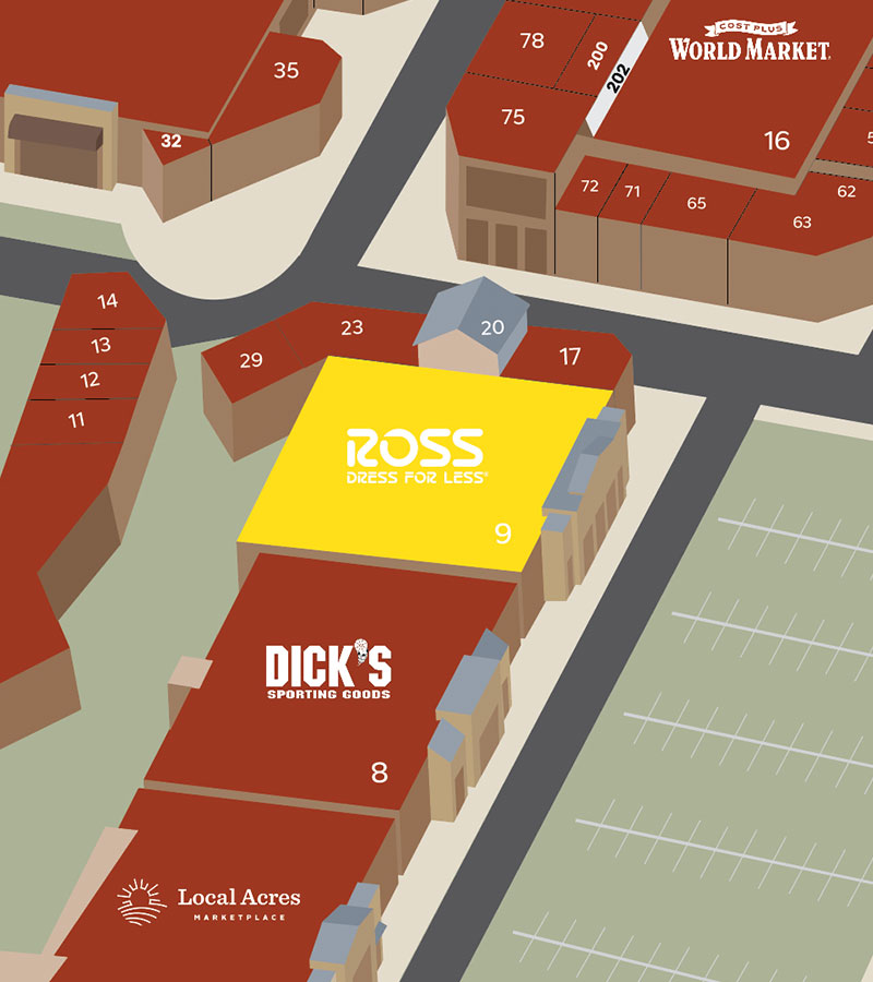 map of ross dress for less in the cvsc